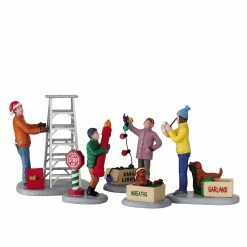 Discount ✨ Lemax® Vail Village™ Getting Ready to Decorate Set ✔️