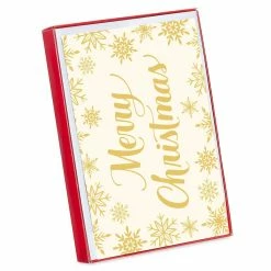 Best Sale 👍 American Greetings® Gold Merry 🎄 Christmas Box of Cards 💯 -Boxed Christmas Cards Shop 10701385 1