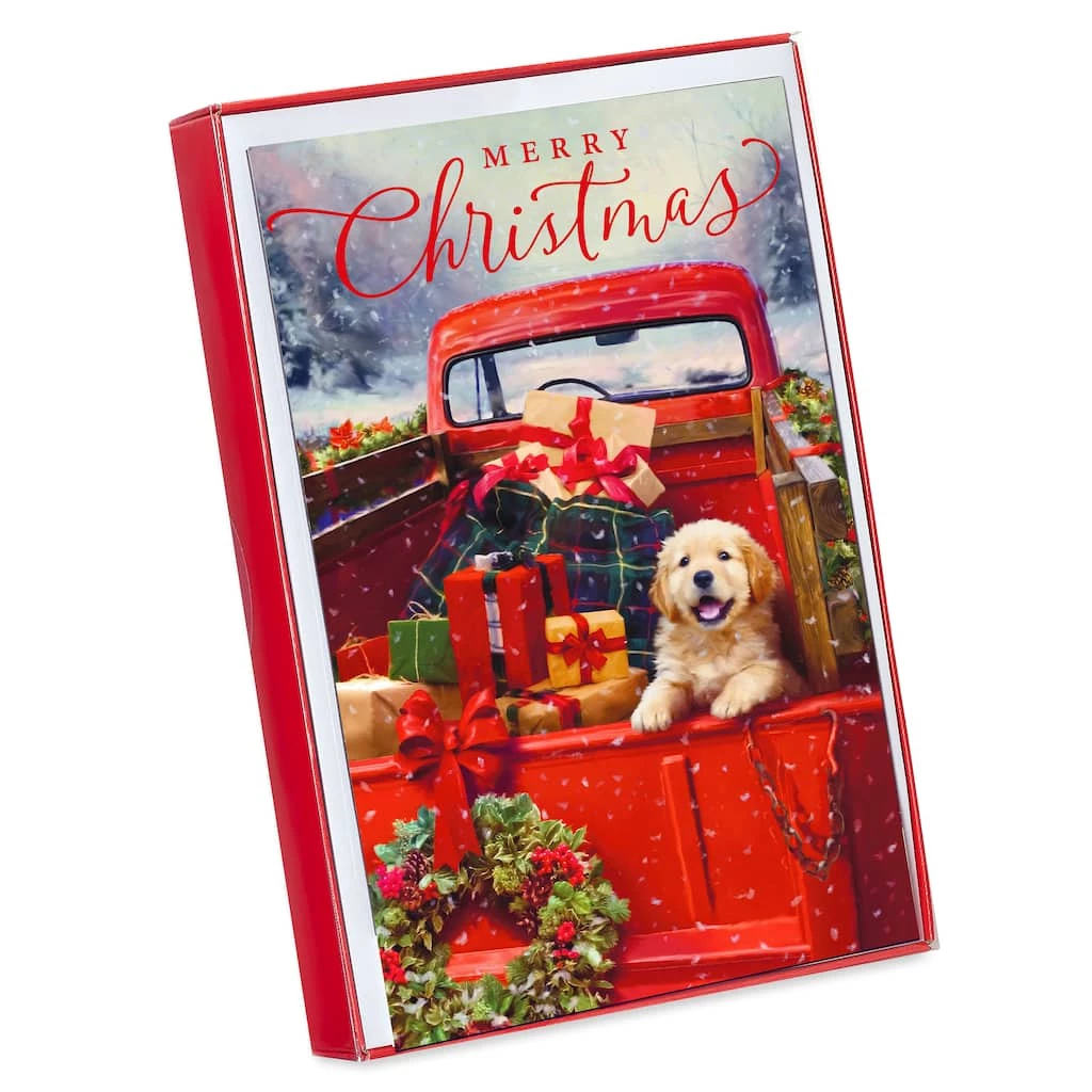 Cheap ๐ American Greetings® ๐ถ Dog in Red Truck Box of Cards ๐ 1 Cheap ๐ American Greetings® ๐ถ Dog in Red Truck Box of Cards ๐
