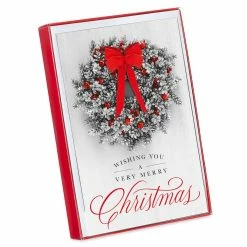 Buy 👏 American Greetings® Merry 🎄 Christmas Wreath Box of Cards 😉