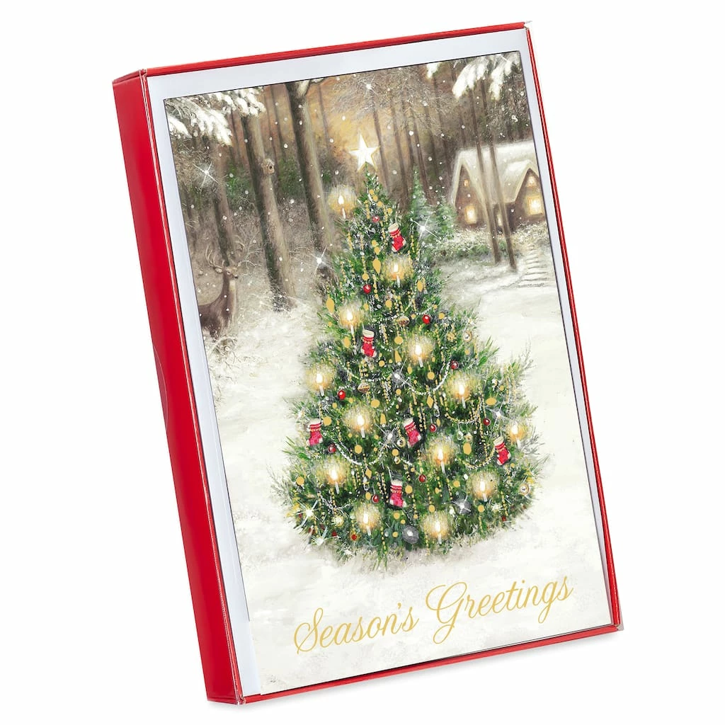 Wholesale ๐งจ American Greetings® Season's Greetings Tree Box of Cards ๐ฅ 1 Wholesale ๐งจ American Greetings® Season's Greetings Tree Box of Cards ๐ฅ