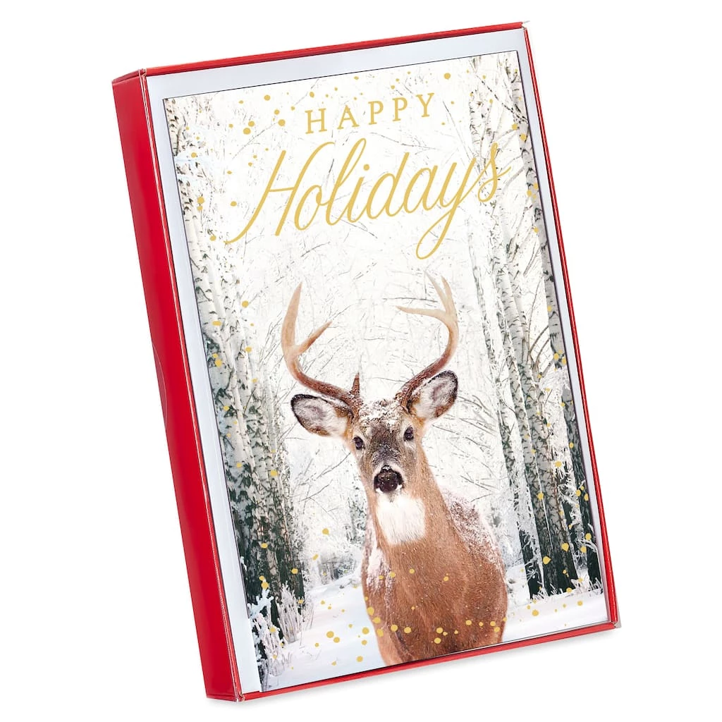 Budget ๐ American Greetings® Happy Holidays Deer Box of Cards ๐ฅ 1 Budget ๐ American Greetings® Happy Holidays Deer Box of Cards ๐ฅ