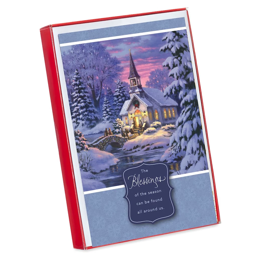 Buy 🛒 American Greetings® Wintry Night Church Scene Box of Cards 🔔 1 Buy 🛒 American Greetings® Wintry Night Church Scene Box of Cards 🔔