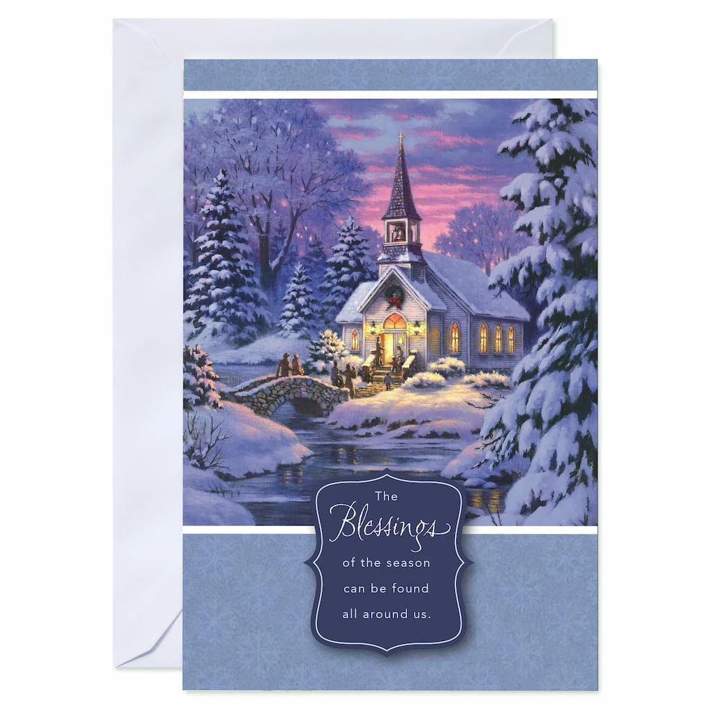 Buy 🛒 American Greetings® Wintry Night Church Scene Box of Cards 🔔 3 Buy 🛒 American Greetings® Wintry Night Church Scene Box of Cards 🔔 - Image 3