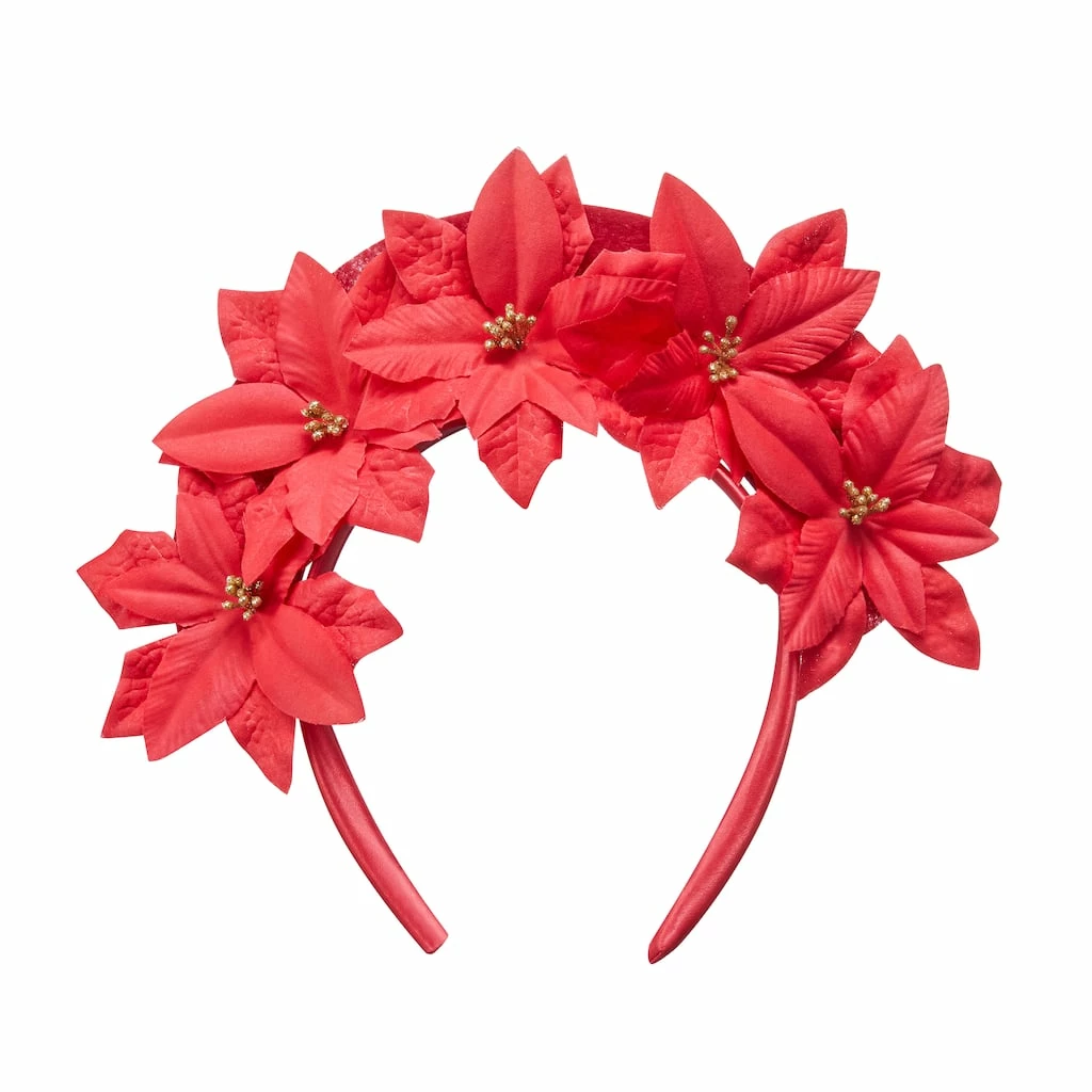 Wholesale ❤️ Poinsettia Floral Headband by Celebrate It™ 💯 1 Wholesale ❤️ Poinsettia Floral Headband by Celebrate It™ 💯