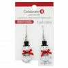 Brand new 🌟 Christmas Glitter Ball Snowman Earrings by Celebrate It™ 🎁