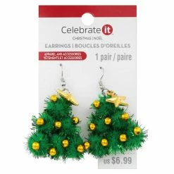 Best Pirce 🎉 Christmas Pom Pom Tree Earrings by Celebrate It™ 🥰