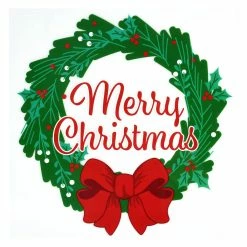 Deals 🌟 Merry ❄ Christmas Wreath Iron-On Transfer by Make Market® 👏