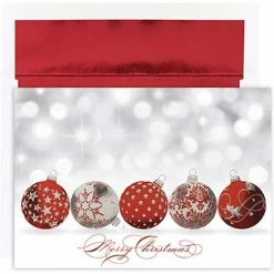 Wholesale 🎉 JAM Paper Sparkling Ornaments Blank ❄ Christmas Cards Set, 16ct. 😀