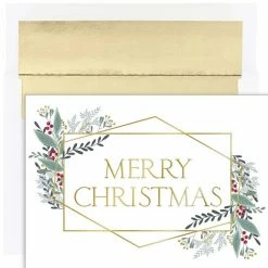 Discount 😍 JAM Paper 5" x 7" Modern 🎄 Christmas Cards & Matching Envelopes Set, 16ct. 🔥