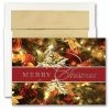 Discount 🛒 JAM Paper 5" x 7" Merry ❄ Christmas Greens Blank ❄ Christmas Cards & Matching Envelopes Set, 25ct. 🔔
