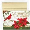 Outlet 🌟 JAM Paper 5" x 7" Merry 🎁 Christmas Cardinal Cards & Matching Envelopes Set, 16ct. 😉
