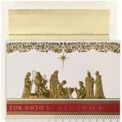 Best Pirce 🎁 JAM Paper Manger Scene ❄ Christmas Cards Set, 16ct. ❤️