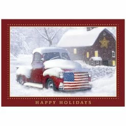 Best Pirce 😉 JAM Paper Blank 5" x 7" Holiday Americana Cards & Matching Envelopes Set, 25ct. 🔔