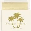 Best Pirce 🤩 JAM Paper Gold Palm Trees Blank 🎁 Christmas Cards Set, 18ct. 🌟