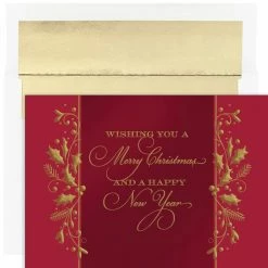 Hot Sale ❤️ JAM Paper 5" x 7" 🎁 Christmas Tradition Cards & Matching Envelopes Set, 16ct. ❤️