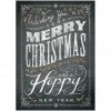 Discount ✨ JAM Paper 5" x 7" Chalkboard Merry 🎄 Christmas Blank Cards & Matching Envelopes Set, 25ct. ⌛