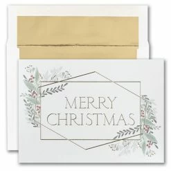 Best reviews of 🌟 JAM Paper 5.625" x 7.875" 🔔 Christmas Greenery Card Set, 25ct. 👏