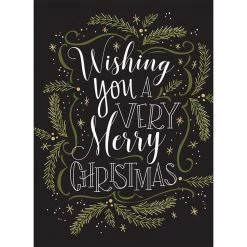 Best reviews of 😉 JAM Paper 5" x 7" Greenery Wishes Assorted 🎅 Christmas Card Set, 24ct. ⌛ -Boxed Christmas Cards Shop D375330S 4