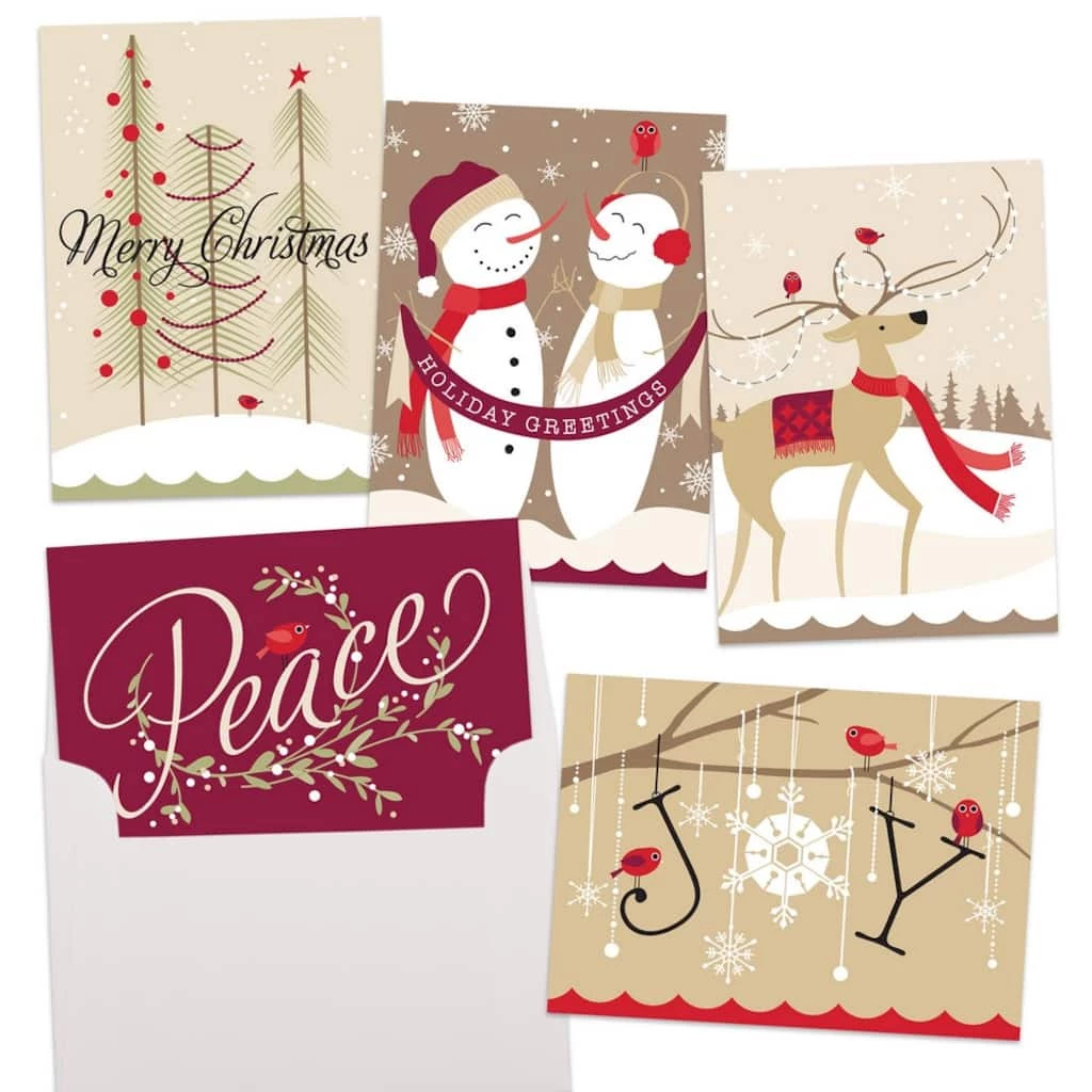 Hot Sale ๐ JAM Paper 6.25" x 4.625" Decadent Assortment ๐ Christmas Cards Set, 25ct. ๐ 1 Hot Sale ๐ JAM Paper 6.25" x 4.625" Decadent Assortment ๐ Christmas Cards Set, 25ct. ๐