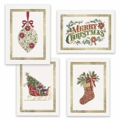 Buy ⌛ JAM Paper Holiday Traditions Assortment 🎅 Christmas Cards & Envelopes Set, 16ct. 🔥