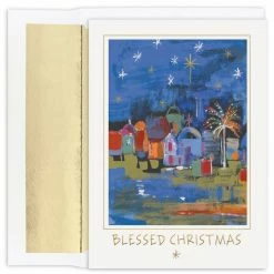 Brand new 🔔 JAM Paper Blessed City 🔔 Christmas Card & Envelopes Set, 18ct. 🔔