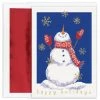 Hot Sale 🎁 JAM Paper Bring On The Snow 🎁 Christmas Cards & Envelopes Set, 16ct. 🤩