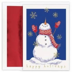 Hot Sale 🎁 JAM Paper Bring On The Snow 🎁 Christmas Cards & Envelopes Set, 16ct. 🤩
