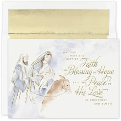 Hot Sale 😍 JAM Paper Blessings of Hope 🎁 Christmas Card & Envelopes Set, 18ct. ✨