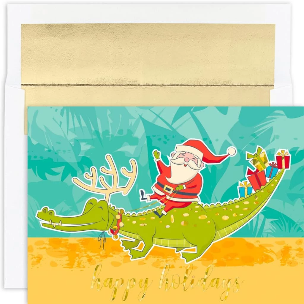 Hot Sale ๐ฏ JAM Paper Santa & Gator ๐
Christmas Cards & Envelopes Set ๐งจ 1 Hot Sale ๐ฏ JAM Paper Santa & Gator ๐
Christmas Cards & Envelopes Set ๐งจ