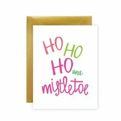 Hot Sale 😍 Meant to be sent® Ho Ho Mistletoe 🎁 Christmas Greeting Cards, 10ct. ❤️
