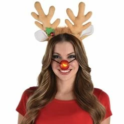 New 😉 Christmas Light-Up Nose and Antler Kit by Amscan 😉